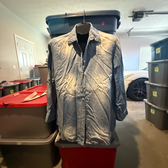 GeeGee Tops - Light Blue Denim Shirt  mp14